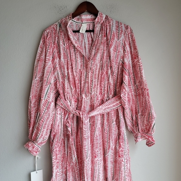 Julie Harrah Isabelle Dress in Red Chevron size M NWT - Picture 1 of 11